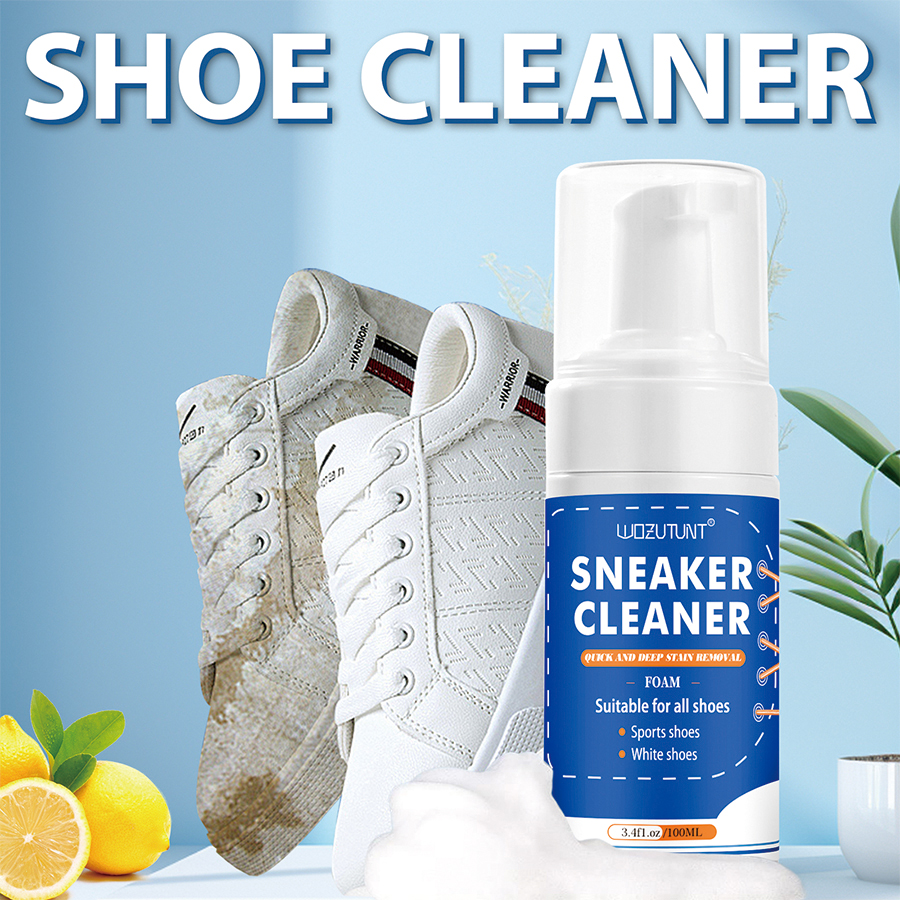 Sneaker Care Set - 100ml White Shoe Cleaner No-wash Dry