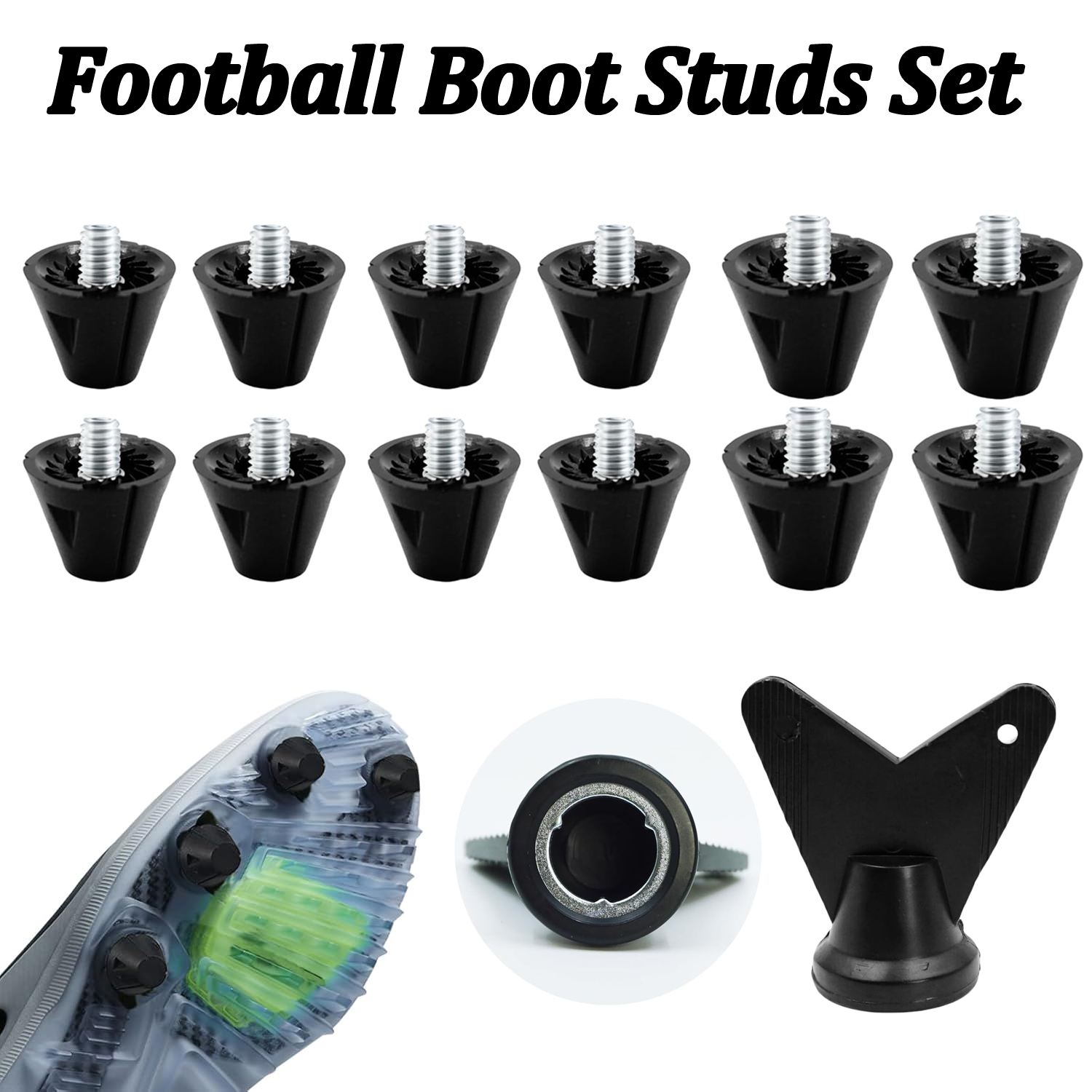 4/12PCS Football Boot Studs Re - Sneaker Care Set recensione e prezzo